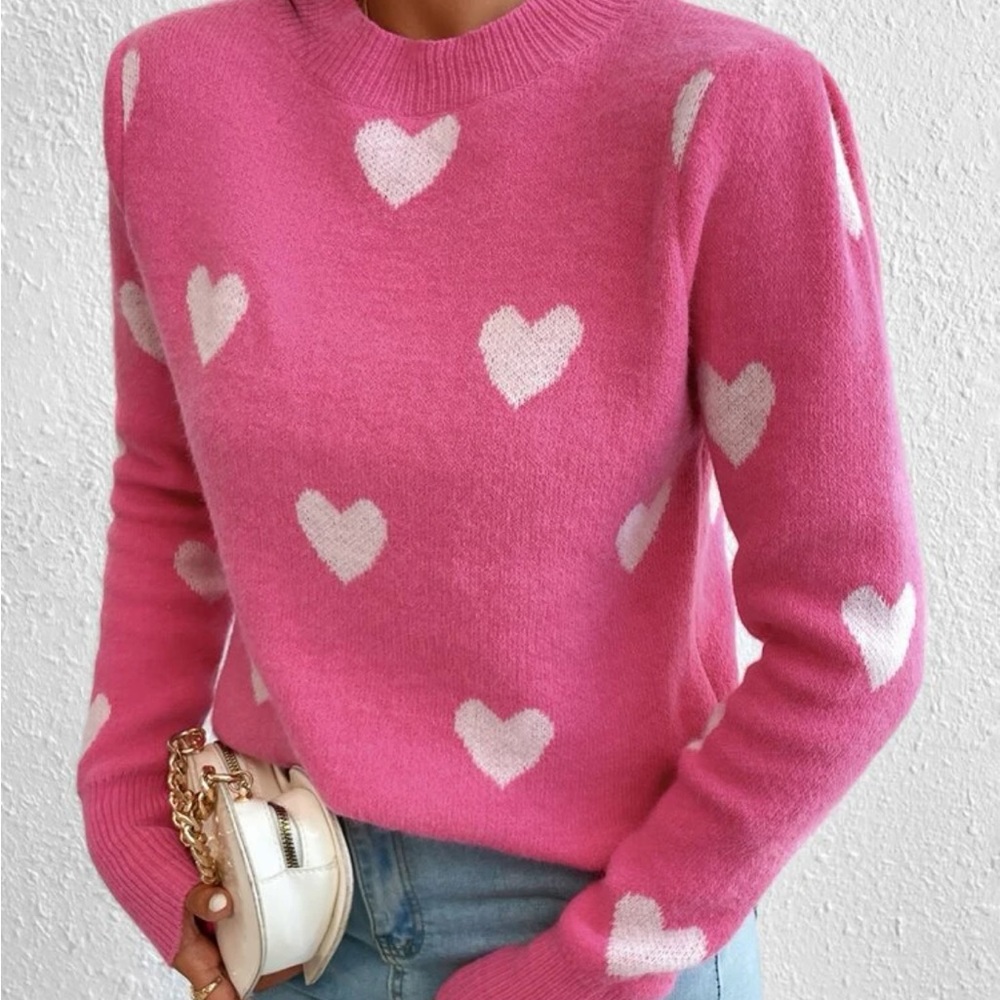 Heart Pattern Sweater